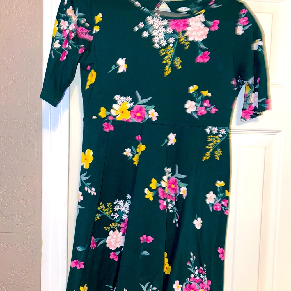 Girls Gloral skater dress